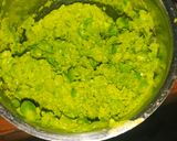 A picture of step 1 of Matar paratha.