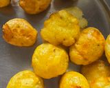 A picture of step 1 of Kathiyawadi batata nu shaak.