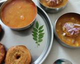 A picture of step 6 of Sambar Vada.