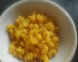 A picture of step 3 of Meethi Bundi.