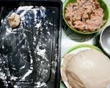 Hình bước làm 1 của món Mì hoành thánh