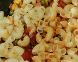 A picture of step 6 of Macaroni with Green Olives.