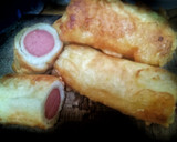 Foto langkah ke 6 dari resep Sosis Gulung Roti Tawar.