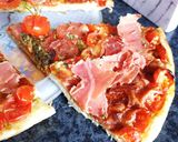 Une image de l'étape 6 de Tarte fine aux tomates 🍅 pesto jambon cru.