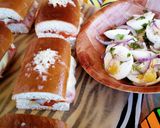 A picture of step 10 of PizzaHamSliders with Boiled Egg Salad#TheBigFive#KidsMenu#Main.