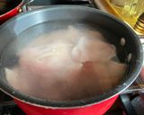 A picture of step 2 of Filipino Style Macaroni Chicken Salad.