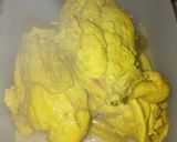 Foto langkah ke 4 dari resep Bubur Ayam Kuah Kuning.