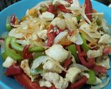 รูปขั้นตอนการทำที่ 4 ของ ไก่ผัดพริกหวาน