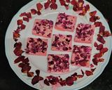 A picture of step 8 of Rose kaju katli.