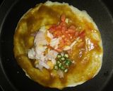 A picture of step 3 of Pizza Dosa.