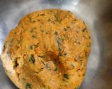 A picture of step 3 of Gehu methi puri.