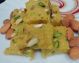 A picture of step 10 of Mango Burfi.