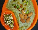 A picture of step 5 of Green sprouted moong halawa.