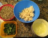 Foto del paso 5 de la receta: Milanesas de arroz yamaní, espinaca y lentejas