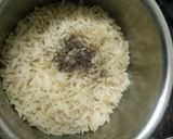 A picture of step 10 of Brown rice with Mexican curry (no onion no garlic).