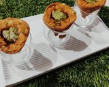 A picture of step 4 of Cone Aloo Chaat.
