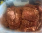A picture of step 1 of Spicy Sweet-Heat Monroan Pork Jerky.