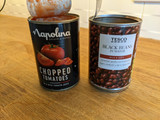 Mexican black bean and sweetcorn soup