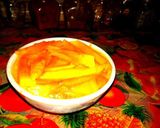 A picture of step 4 of Mango Custard.