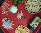 A picture of step 2 of Mayonnaise pasta.