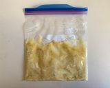 A picture of step 1 of Frozen Banana Cream.
