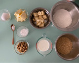 Foto del paso 1 de la receta: Muffins de plátano y nuez 🍌