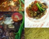 Foto langkah ke 4 dari resep Mie Kuah Kambing Lada Hitam.