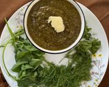 A picture of step 3 of Sarson ka saag.