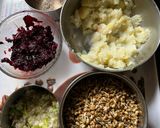 A picture of step 1 of Beetroot pulp tikki (crunchy tea time snacks).