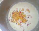 A picture of step 4 of Boondi kheer.