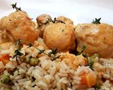 A picture of step 7 of Lemon Chicken Drumsticks with Brown Rice & Vegetables.