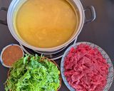 Hình bước làm 5 của món Bò nhúng chanh dây