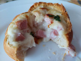 Panino farcito al pecorino e prosciutto