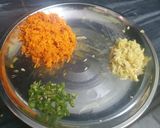 A picture of step 1 of Raw Turmeric Sabzi.