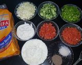 A picture of step 1 of Tawa bread pizza.