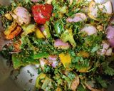 A picture of step 2 of Capsicum masala.