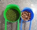 A picture of step 1 of Sprouted Moong salad.