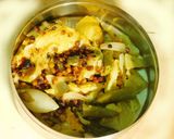 A picture of step 2 of Green Tomato chutney.