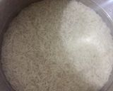 A picture of step 1 of Jeera rice.