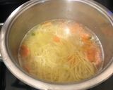 Foto del paso 1 de la receta: Spaghetti de pollo en salsa de tomate y verduras
