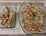 Foto del paso 11 de la receta: Calabacines rellenos de verduras salteadas con crema de berenjenas y quinoa con frutos secos