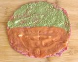 A picture of step 6 of Beetroot wheat tortilla wrap.