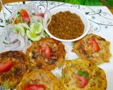 A picture of step 6 of Aloo ke chatpate kabab.