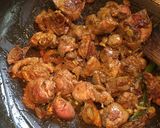 A picture of step 6 of Chicken Liver dry Curry.