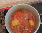 A picture of step 8 of Fish curry saved with fried onion rice.