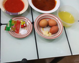 A picture of step 1 of Boiled yam with egg sauce.