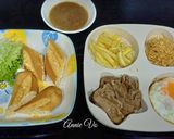 Hình bước làm 3 của món Bánh mì thập cẩm kiểu bò né