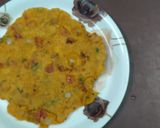 A picture of step 2 of Besan Chilla.