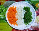 A picture of step 2 of Healthy tricolor vegetable salad with Indian National Flag Tirang.