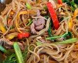 Hình bước làm 5 của món Miến trộn Hàn Quốc